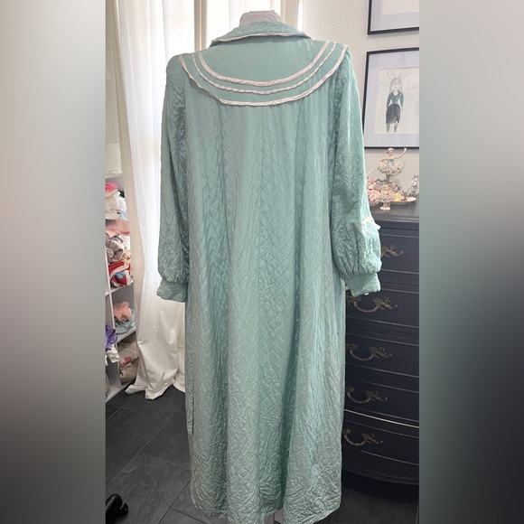 Voux Luxe x Selkie 💗 vintage rework bed jacket satin trench duster coat robe - Picture 8 of 11